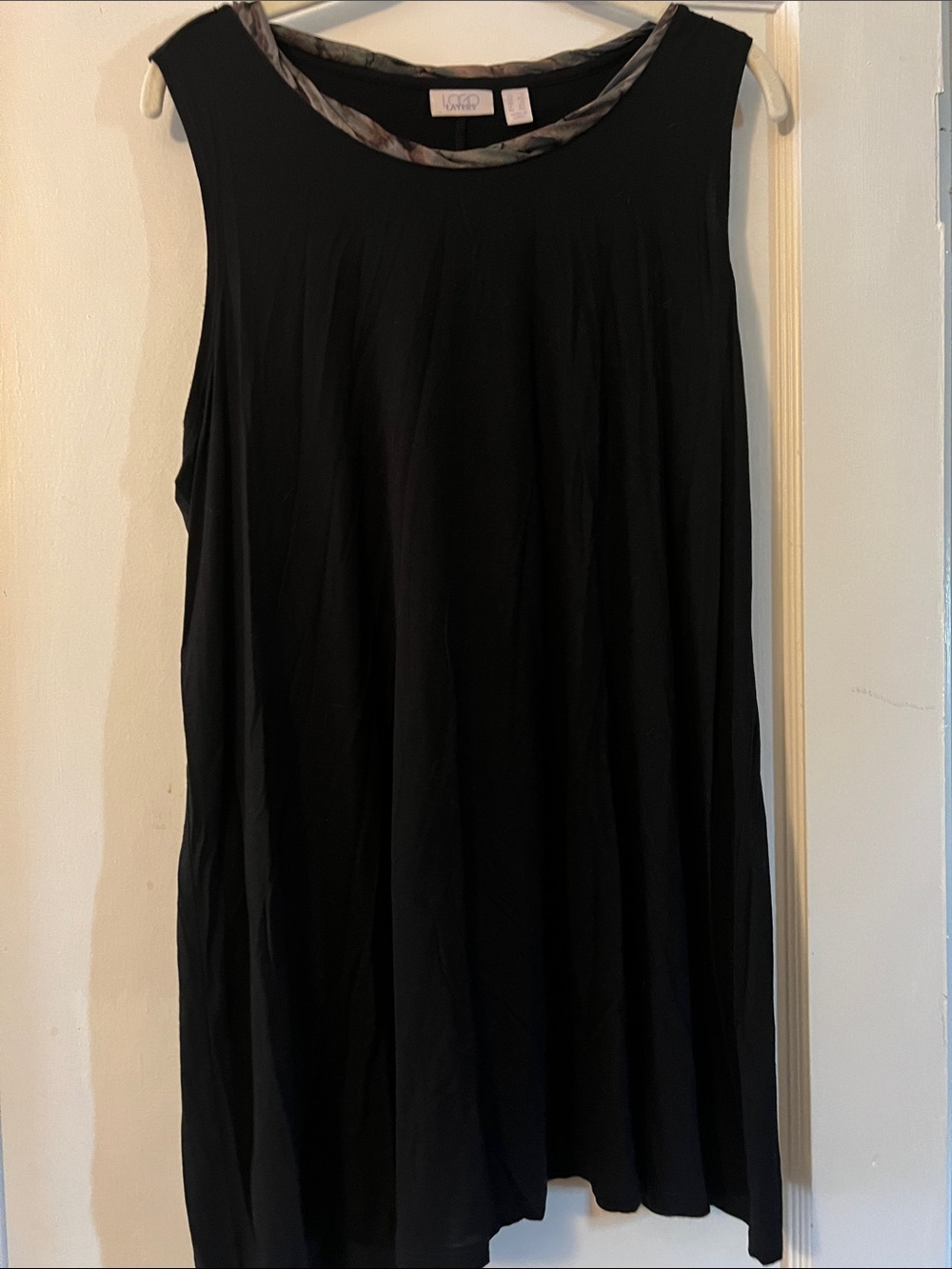 LBD Sleeveless Swing Tunic - Black
